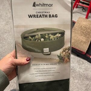 Christmas wreath bag.